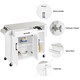 image 4 of Yaheetech Kitchen Island Cart with Stainless Steel Top & Storage