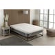 image 2 of Cool Max Memory Foam Mattress Topper - 1 inch Deep, Pressure Relief | White