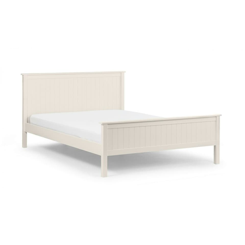image 1 of New England White Lacquer Bed Frame - King Size 5ft (150cm)