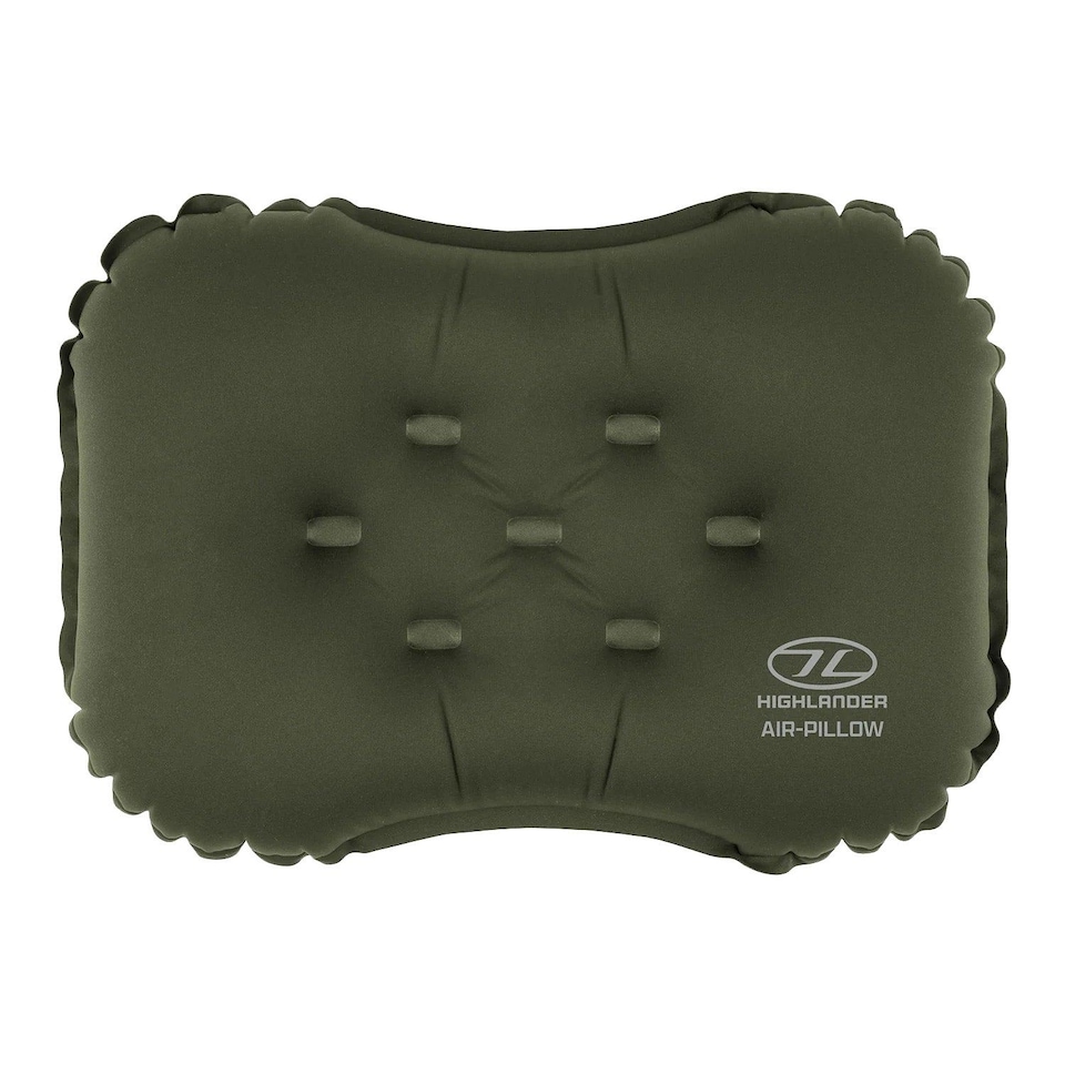 image 1 of Highlander Nap Pak Camping Air Pillow - Olive
