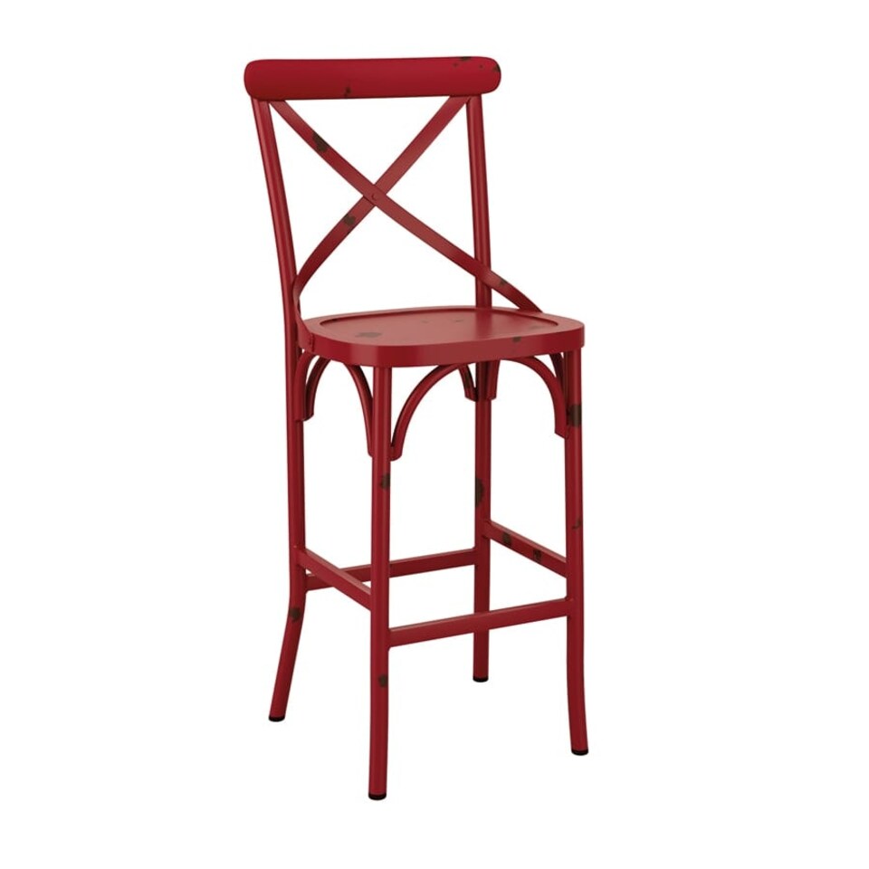 Cafron Bar Stool - Red Red