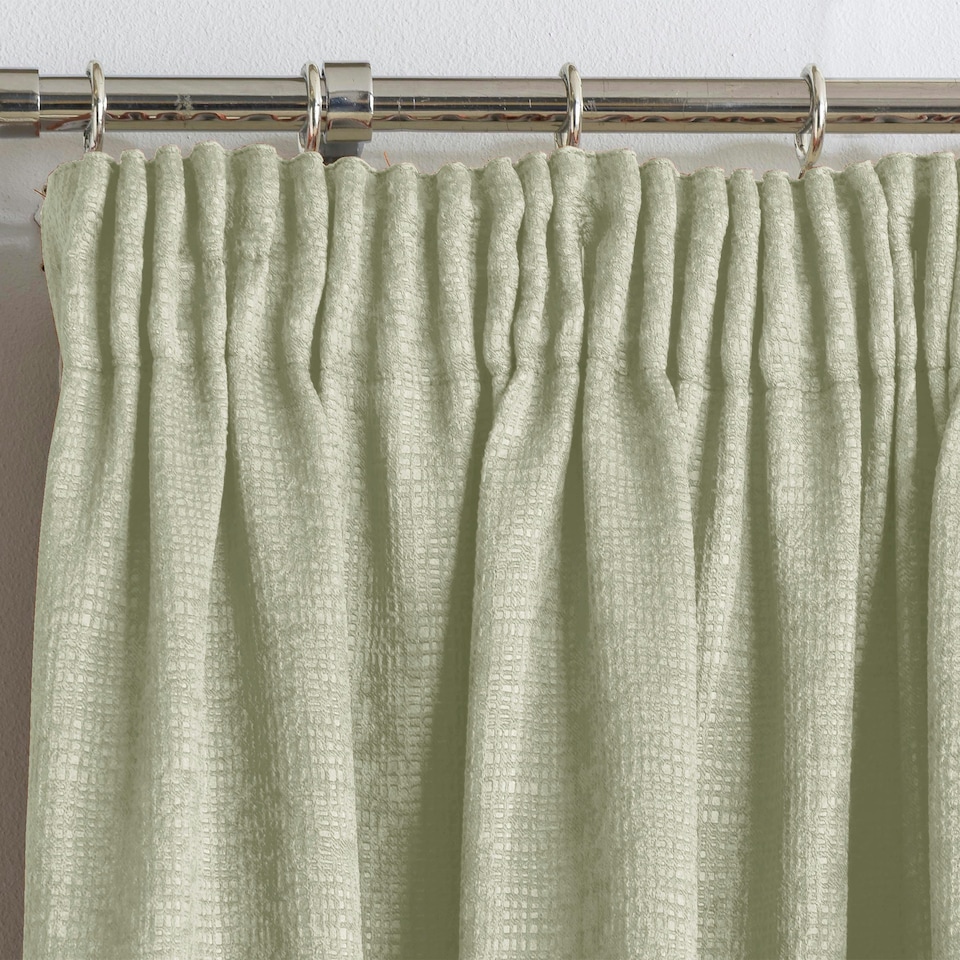 image 1 of Matrix Green Curtains 66 x 90 inch (168 x 229 cm) Room Darkening Pencil Pleat Thermal Noise Reducing Curtains for Bedroom and Living Room