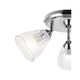 image 4 of COSYLYTE Athella Bathroom 3 Light Modern Ribbed Glass Spotlight - Chrome Base | Chrome | 1