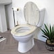 image 2 of Showerdrape Oxford Grey Oak Wooden Toilet Seat