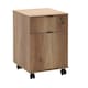 image 4 of Home Office Mobile Lockable Filing Cabinet - Tori Oak Brown