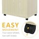 image 5 of HOMCOM Kitchen Storage Unit Microwave Cart Trolley w/ Cabinet Wheels Shelf Oak