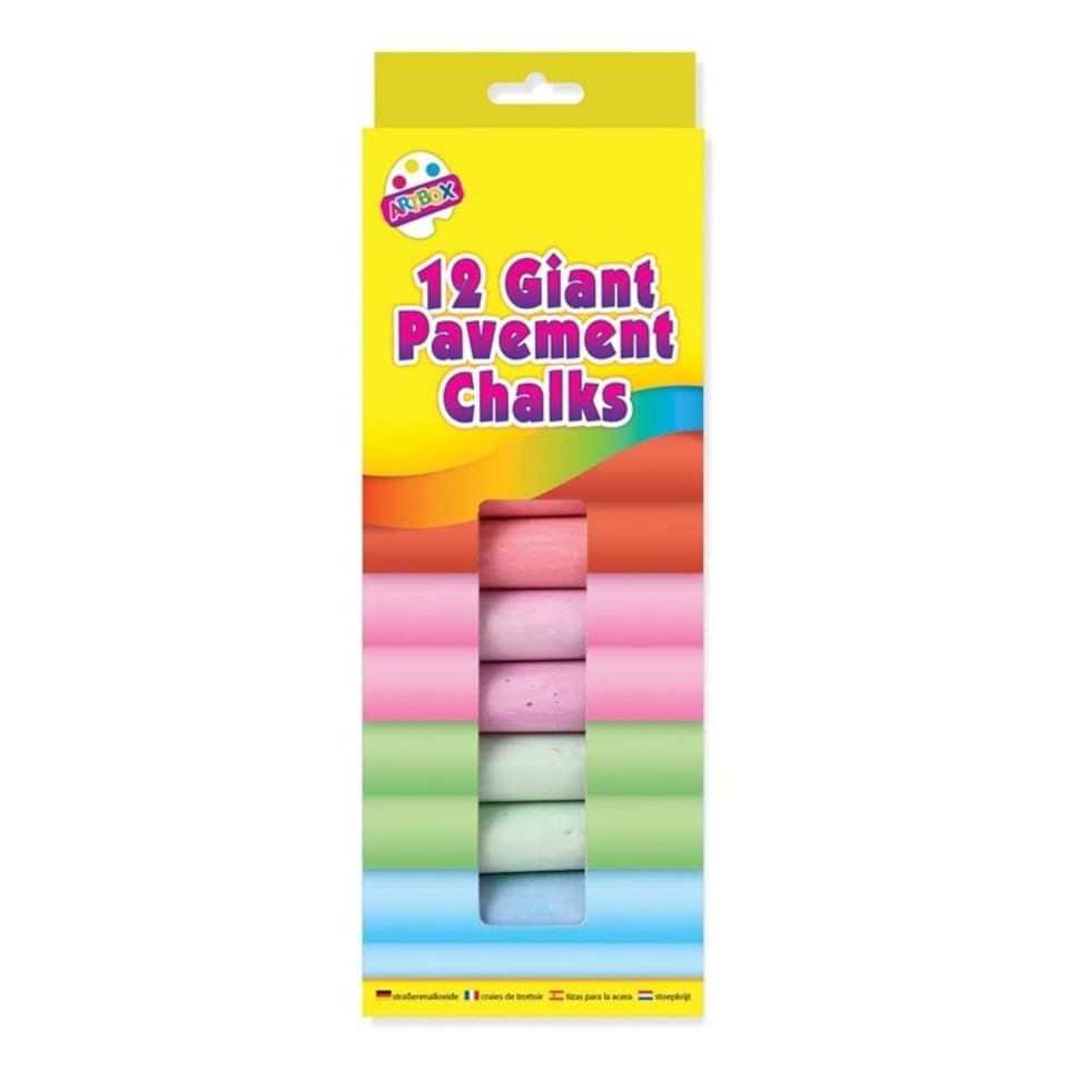 image 1 of Artbox 12 Giant Pavement Chalks