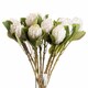 image 2 of Closed Protea Artificial Flower (Single Stem) - L12 x W8 x H67 cm - White