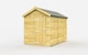 image 1 of 7 x 9 Feet Apex Shed - Single Door Without Windows - Wood - L272 x W214 x H217 cm | Brown