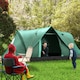 image 2 of Outsunny Outdoor  Camping Tent For 5-6 W/ Bag, Fibreglass & Steel Frame