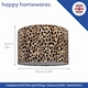 image 5 of Modern and Distinctive Leopard Print Table-Pendant Lamp Shade in Soft Velvet | Black