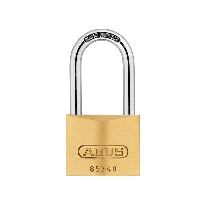 Abus Mechanical 65 Series Brass Padlock Multi Multi Colour 40mm Long Shackle 40mm 1