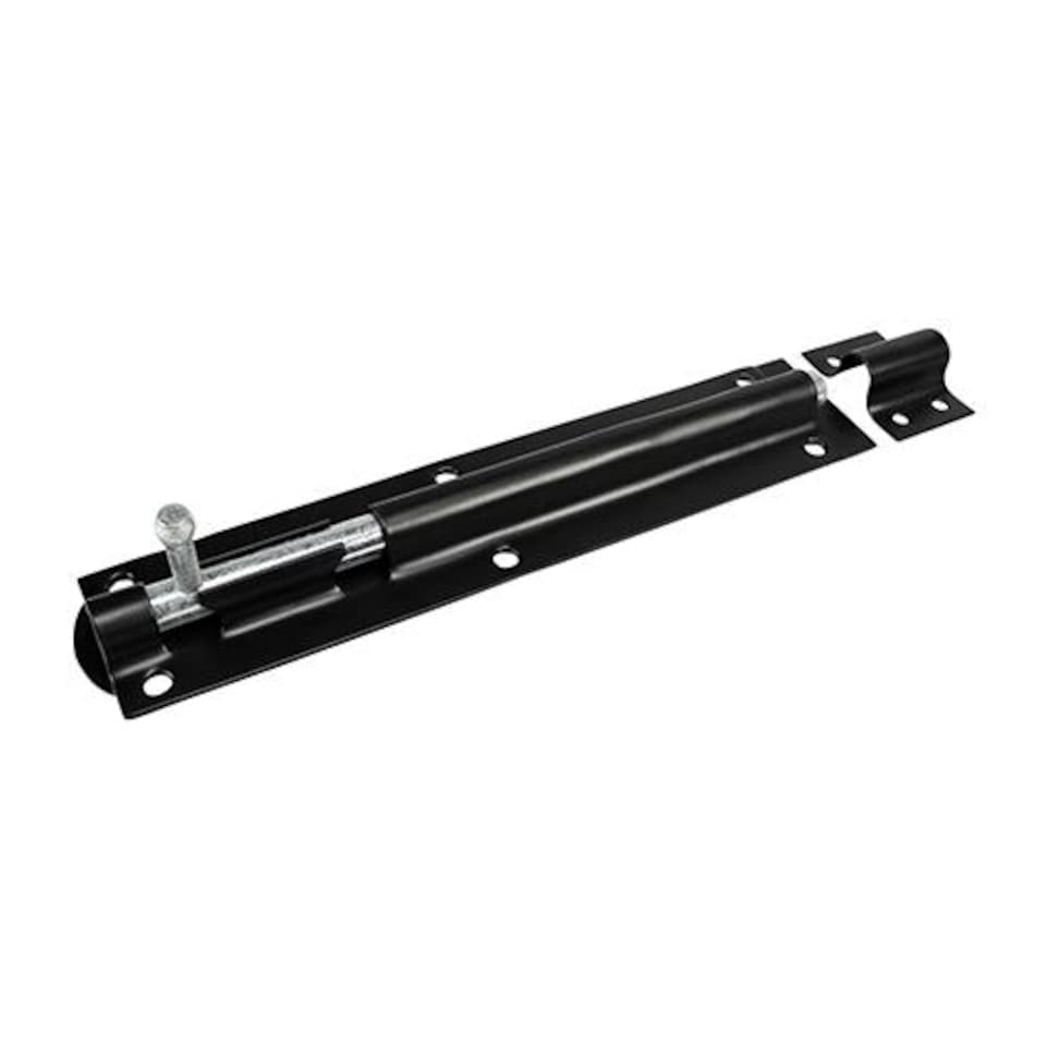Timco - Straight Tower Bolt - Black (Size 8" - 1 Each)