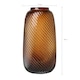 image 5 of BHS Cognac Tall Lenticular Glass Vase, Amber