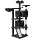 image 1 of Yaheetech 146 cm Multilevel Indoor Cat Tree Tower for Kittens Black