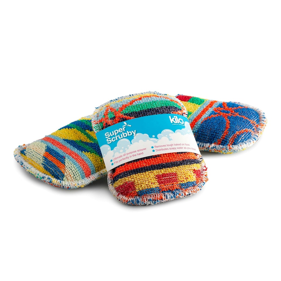 image 1 of Kilo Mini Super Scrubby, Eco Scouring Cloth Multi | Set of 4 | One size