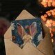 image 3 of Cute Bunny Floral Pattern Design Woman Rabbit Her Birthday Card