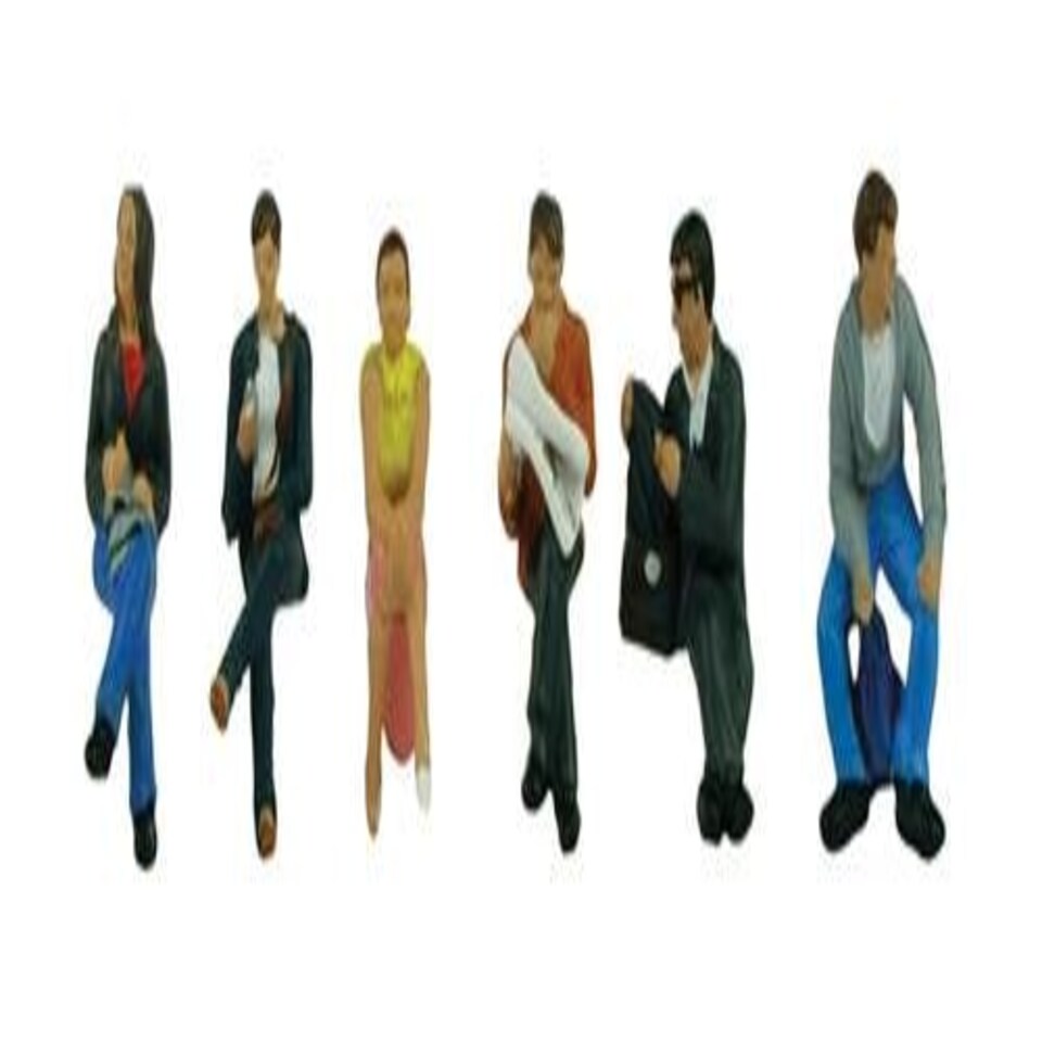 Bachmann Sitting Station Passengers (6) Figure Set