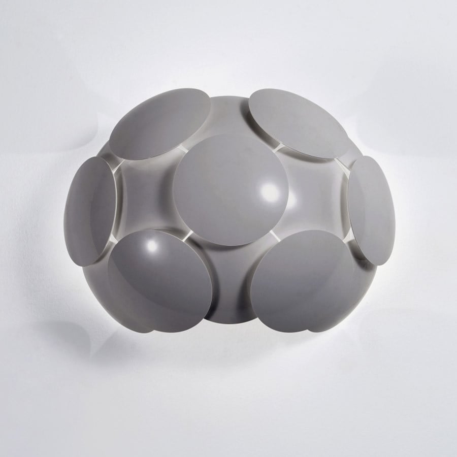 Netlighting Santina Modern 1 Light Wall Lamp E27 in Grey