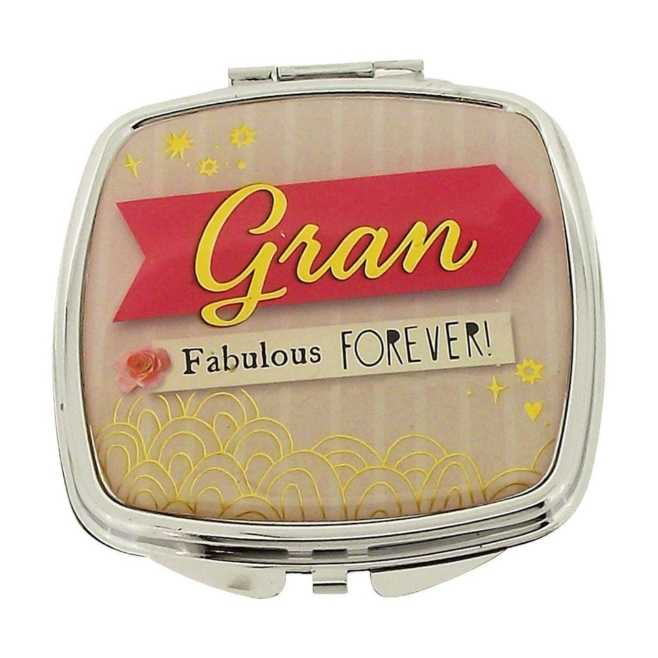 image 1 of Boom Shaka Laka Compact Mirror for Gran Fabulous Forever in Presentation Box.
