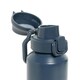 image 4 of XD Collection Via Lockable Recycled Stainless Steel 600ml Sports Bottle - Navy - One Size