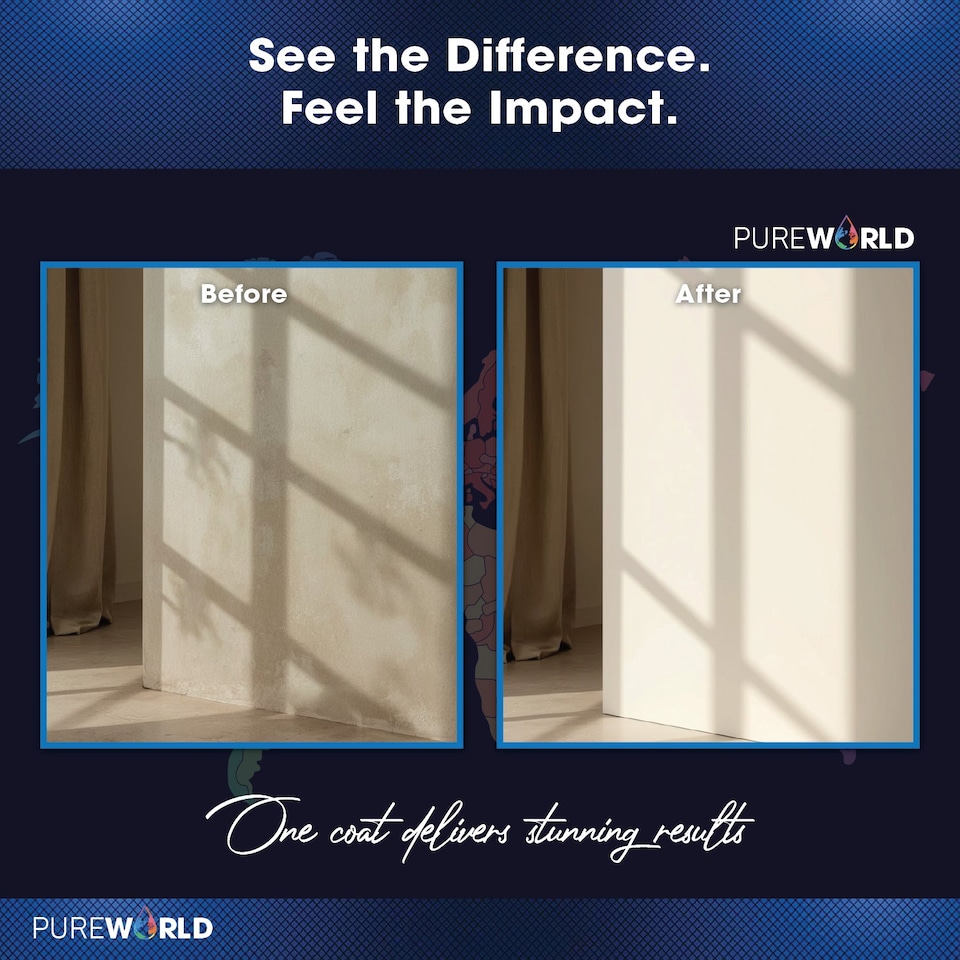 image 1 of PUREWORLD All-in-One Paint & Primer - Multi-Surface Interior & Exterior, Walls & Wood - Dark Grey - 1L - Matt