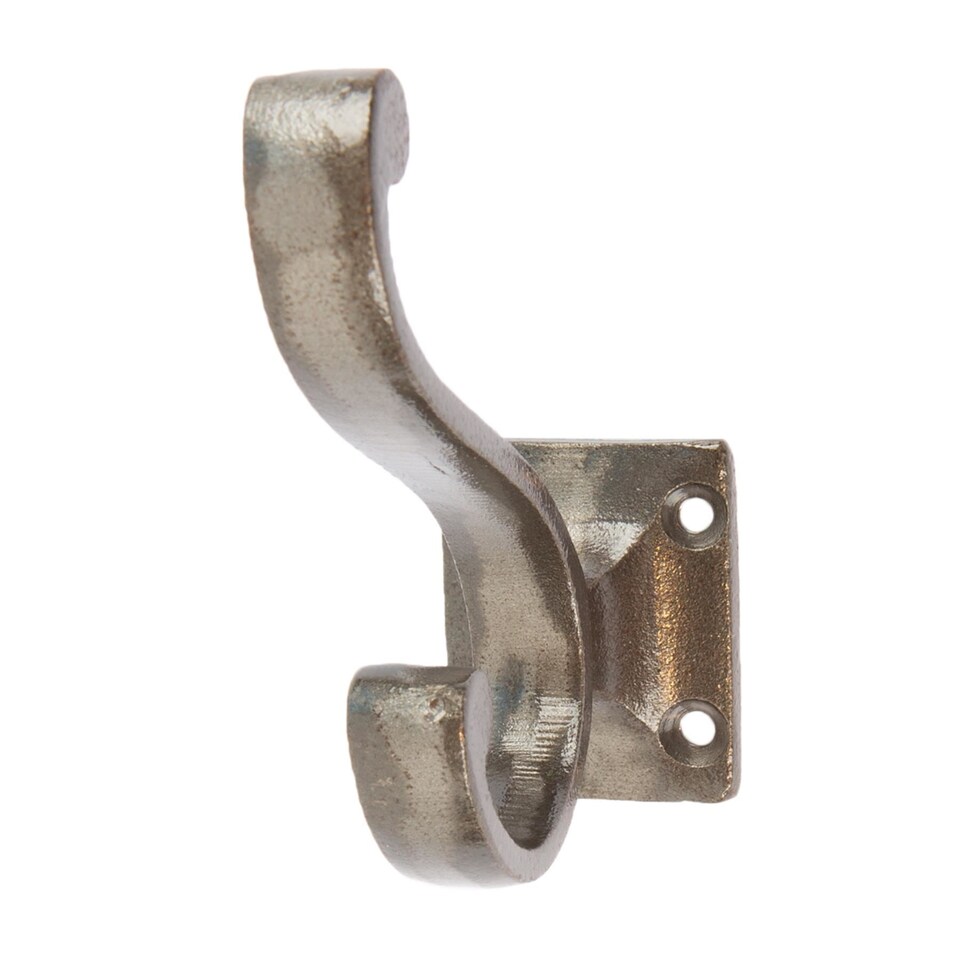 image 1 of Hammer & Tongs Square Back Hat & Coat Hook - W35mm x H80mm - Raw