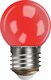 image 1 of G45 Bulb, E27 Base, Plastic Cover Red