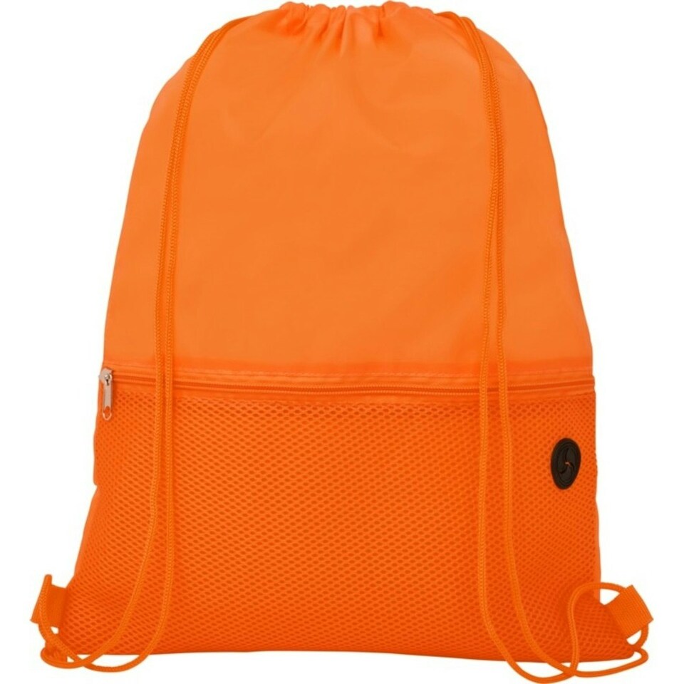 image 1 of Bullet Oriole Mesh Drawstring Bag - Orange - One Size Orange | One Size