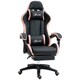 image 1 of Vinsetto Racing Style Gaming Chair with Reclining Function Footrest, Black | Black