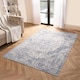 image 2 of OHS Vintage Print Washable Indoor Carpet Floor Rug, 160x230cm - Blue Blue | 160x230cm