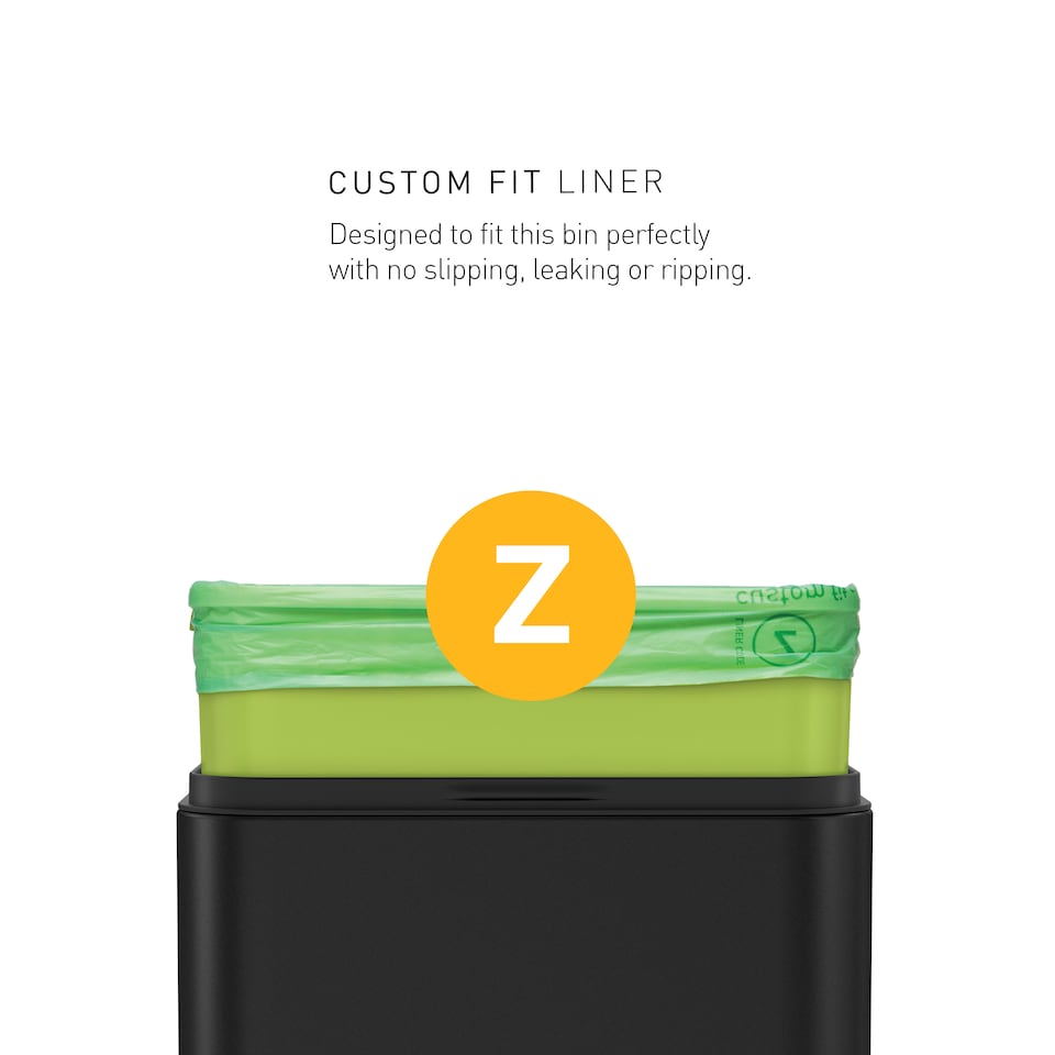 image 1 of Simplehuman 4L Compost Caddy and Food Waste Bin, Matte Black Steel