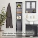 image 2 of VonHaus Shrewsbury Black Tall Bathroom Cabinet Freestanding