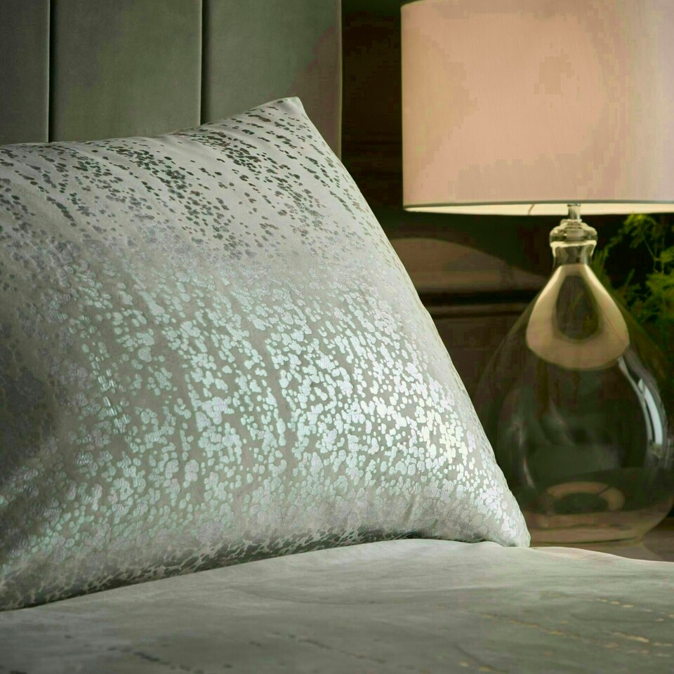 image 1 of Portfolio Home Marseilles Printed Velvet Metallic Duvet Cover Set With Pillow Cases