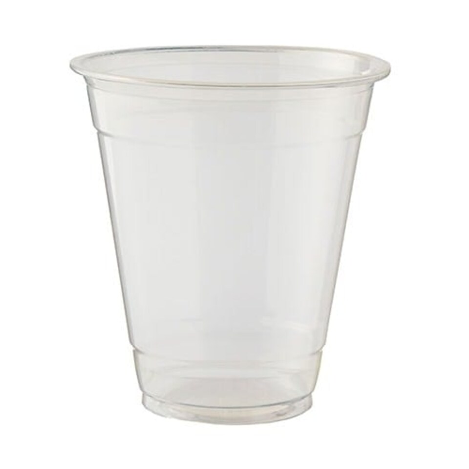 image 1 of PLA Clear Plastic Compostable Smoothie Cups 340ml - Pack of 50