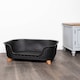 image 2 of 77cm x 58cm Black Plastic Raised Pet Basket with Legs