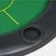 image 8 of SPORTNOW Foldable Poker Mat, 10-Player Table Top with Cup Holders, Carry Bag