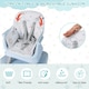 image 4 of COSTWAY 6-in-1 Baby High Chair Convertible Feeding Chair-Gray