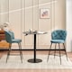 image 4 of SONARA Set of 2 Blended Woven Fabric Counter Height Bar Stools with Backrest | Blue