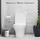 image 6 of Blue Canyon White Flora 9L Waste Bin Stylish Plastic Rubbish Container for Office Kitchen Bathroom and Home Use