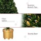 image 6 of HOMCOM 2FT Prelit Artificial Christmas Tree Fiber Optic LED Light Decoration