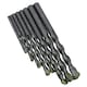 image 2 of Masonry Twist Drill Bit Set 8pc Metric & Imperial Size Metal Wood Brick 3mm - 10mm