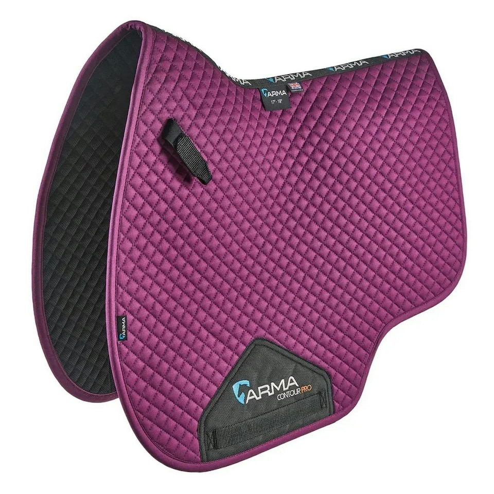 ARMA Euro Cut Horse Saddlecloth - Plum - 15cm - 16.5cm