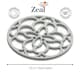 image 2 of Zeal Mini Silicone Heritage Circular Trivet, 13cm, French Grey