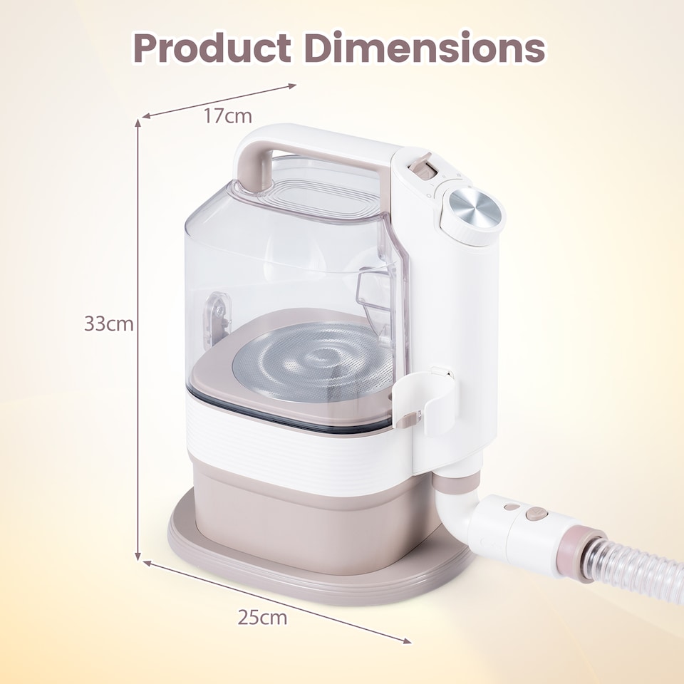image 1 of 5-in-1 Dog Grooming Vacuum Kit for Shedding With 3 Suction Modes, 13.5 kPa Pet Grooming Vacuum With Deshedding Tool, Brush, Clipper, Dog Hair Vacuum, Crevice Tool & Dust Cup, for Dogs & Cats Home Cleaning