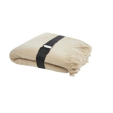 Seasons Faux Mohair Blanket - Beige - One Size