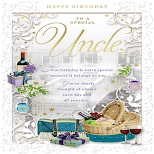 Happy Birthday To A Special Uncle Opacity Large Card