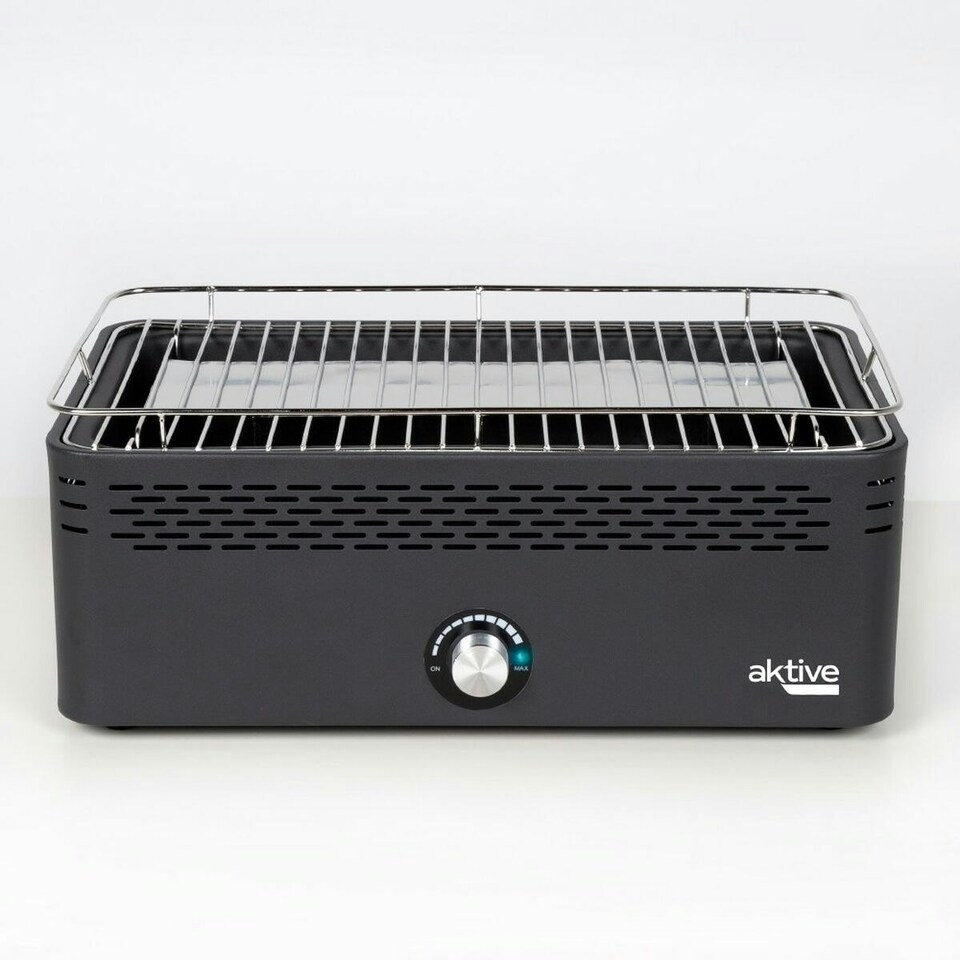 image 1 of Portable Smokeless Charcoal Barbecue Aktive Stainless steel Iron 45 x 19 x 28 cm