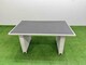 image 4 of Fimous 8 Seater Wicker PE Rattan Furniture Outdoor Dining Table 3 Seater Sofa Armchair Set with Side Table Light Grey
