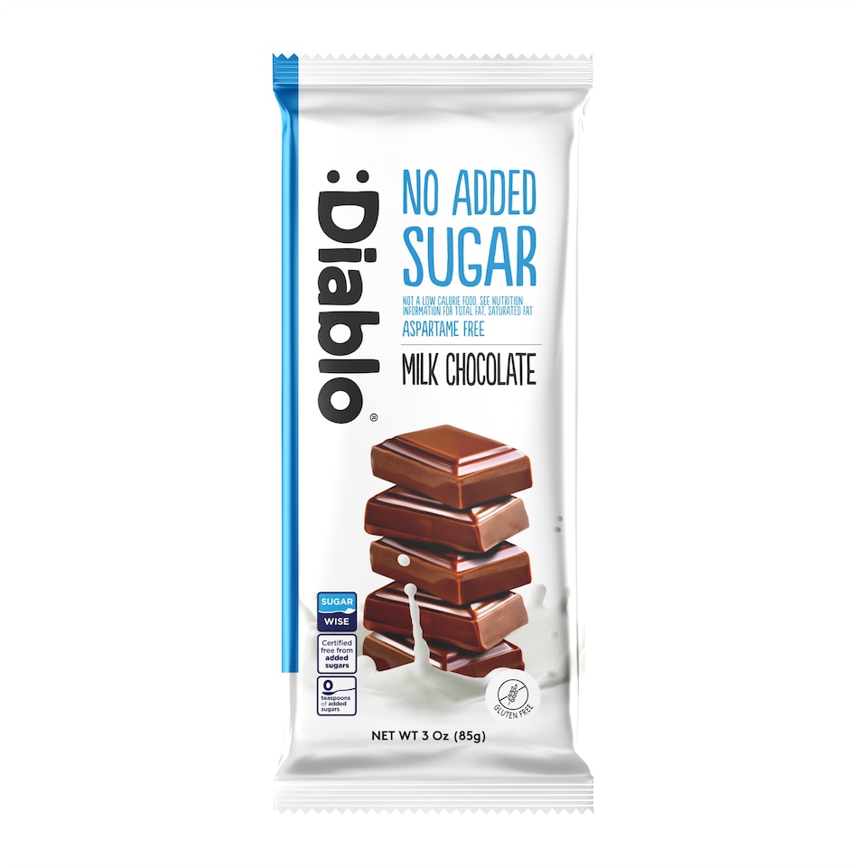 image 1 of Diablo No Added Sugar Milk Chocolate Bar 85g